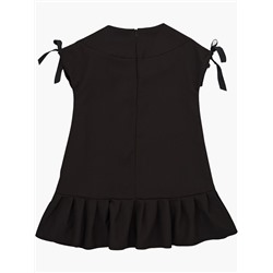 Платье UD 6940 черн/сер брошь