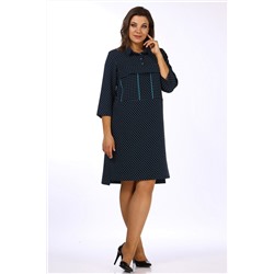 Lady Style Classic 1684/3 синий-зеленый, Платье