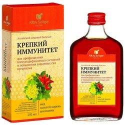 Медовый алтайский бальзам крепкий иммунитет 250 мл