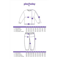 Комплект (Свитшот+Брюки) PLAYTODAY #1023747