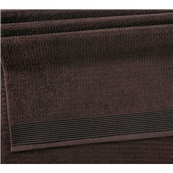 Полотенце махровое Волна коричневый, 50*80