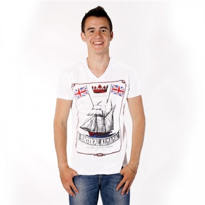 Футболка MadMext "Nautical almanac" (white)