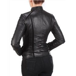 1806 BLACK Куртка кожаная женская размер S - 42 российский