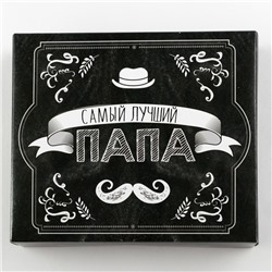 Полотенце махровое "Папа" 30х70 см 100% хлопок, 370гр/м2