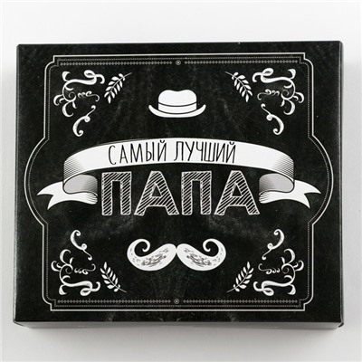 Полотенце махровое "Папа" 30х70 см 100% хлопок, 370гр/м2