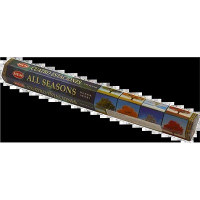 Hem Incense Sticks ALL SEASONS (Благовония ЦВЕТЫ Чампы, Мандарина, Афродезии и Опиума, Хем), уп. 20 палочек.