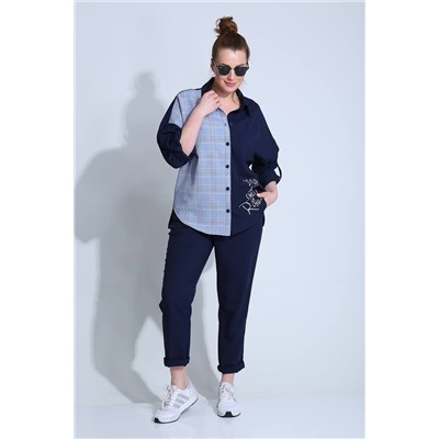 Liona Style 790 темно-синий, Брюки,  Рубашка