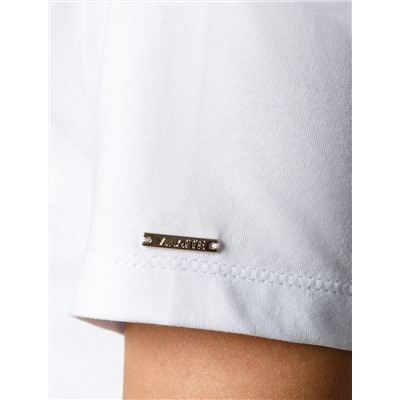 Футболка из премиального хлопка с V-образным вырезом