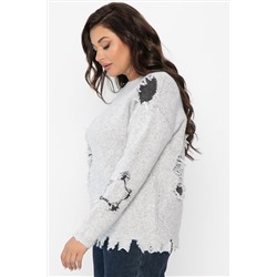 Свитер рваный Наиль (серый) Б14562-13М