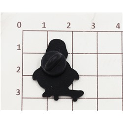 Металлический значок "Гусь со скейтом"