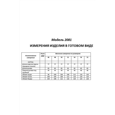 Shetti 2081 ментол, Куртка