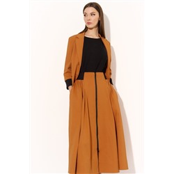 DiLiaFashion 0748 рыжий, Юбка,  Жакет