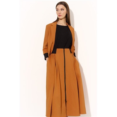 DiLiaFashion 0748 рыжий, Юбка,  Жакет