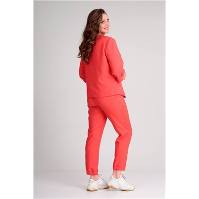 Liona Style 755 яркий_коралл, Брюки,  Жакет,  Майка