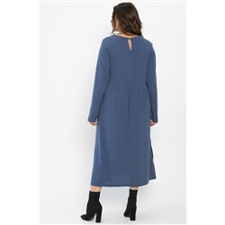 Платье трикотажное Твоя осень (синее) П14443-25М