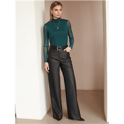 Водолазка с прозрачными рукавами