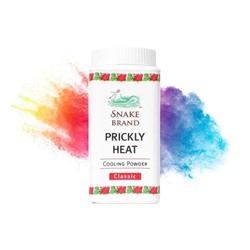 CLASSIC Prickly Heat Original Cooling Powder, Snake Brand (Тальк КЛАССИК, Снейк Бренд), 50 г.