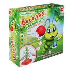 ИГРОЛЕНД Игра настольная "Веселая гусеница", 2 вида, 28х27х9см