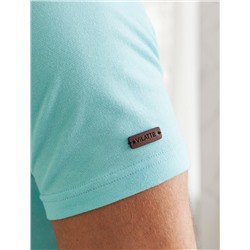 Футболка-поло из фактурного трикотажа