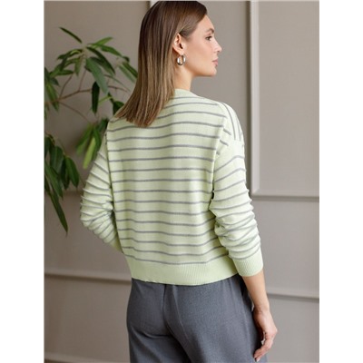 Джемпер из хлопка с люрексом