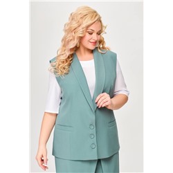 Swallow 646.3 пепельно-голубой, Брюки,  Жилет