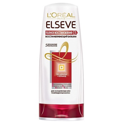 ELSEVE 200ml Бальзам  Полное восстановление 5 (д/поврежденных волос, восстановление кератином)