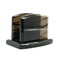 Визитница из обсидиана с гербом 110*78*70мм