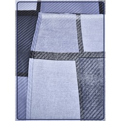 Простыня Ивановская бязь Грани вид 8-2 темно-серый