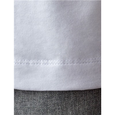 Свободная футболка  с авторским принтом