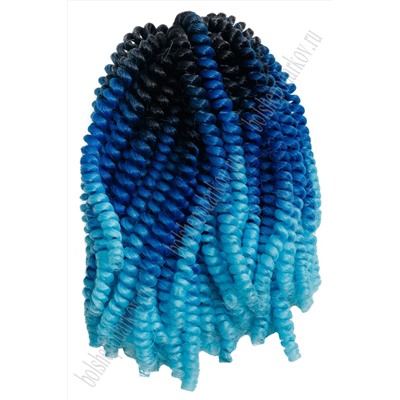 Кудри трехцветные 35 см (30 шт) SF-6087, №С3