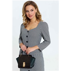 TEZA 2963 бело-черный, Платье