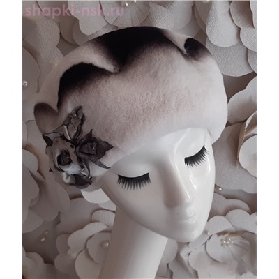 Волна Роза кролик рекс Берет женский (56-58)