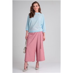 Michel chic 1294 коралловый-голубой, Брюки,  Джемпер