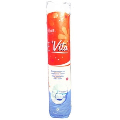 Ватные диски E`VITA круглые 100шт.