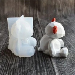Силиконовый молд 3D «Геометрический мишка»