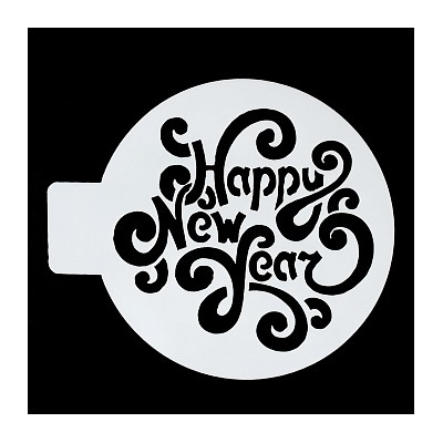 Трафарет «Happy new year», 10 см