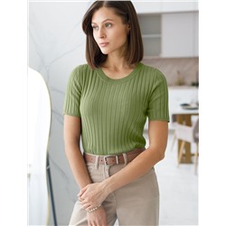 Джемпер тонкой вязки из вискозы с нейлоном