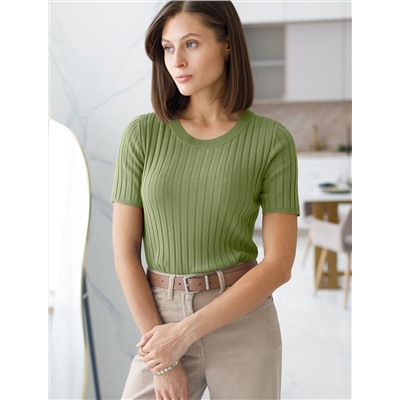 Джемпер тонкой вязки из вискозы с нейлоном