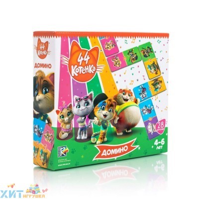Игра настольная 44 Котенка "Домино" VT8055-06, VT8055-06