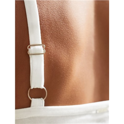 Топ с двуслойной зоной бра из премиального хлопка