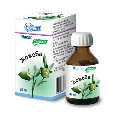 ЖОЖОБА косметическое масло, Эльфарма, 30 мл.