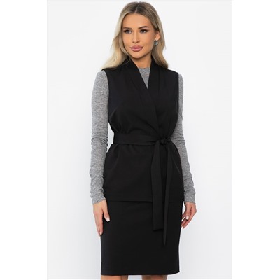 Костюм с юбкой Окси (черный) К14364-8М