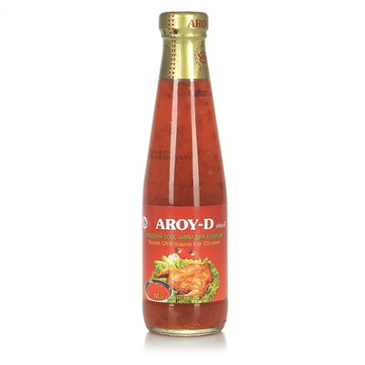 SWEET CHILLI SAUCE FOR CHICKEN, AROY-D (СОУС ЧИЛИ СЛАДКИЙ ДЛЯ КУРИЦЫ, АРОЙ-Д), стекло, 350 г.