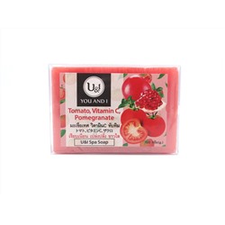 U&I Spa Soap TOMATO, VITAMIN C, POMEGRANATE (Спа мыло ТОМАТ, Витамин C, ГРАНАТ), 100 г.