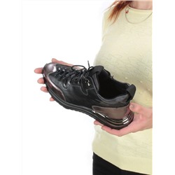 CXR118-2P BLACK/BRONZE Ботинки женские (натуральная кожа, байка) размер 37