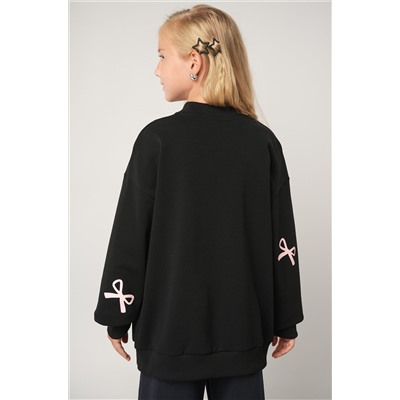 Свитшот оверсайз для девочки из футера трехнитки Happyfox