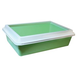 Туалет LUX с рамкой для кошек 40.5*30*12см 11081АГ