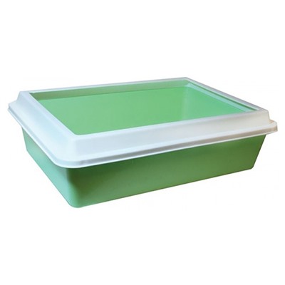 Туалет LUX с рамкой для кошек 40.5*30*12см 11081АГ