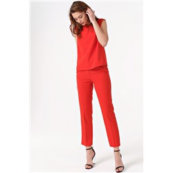 Костюм летний брючный с топом красный