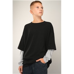 Лонгслив с двойным рукавом для мальчика Happyfox